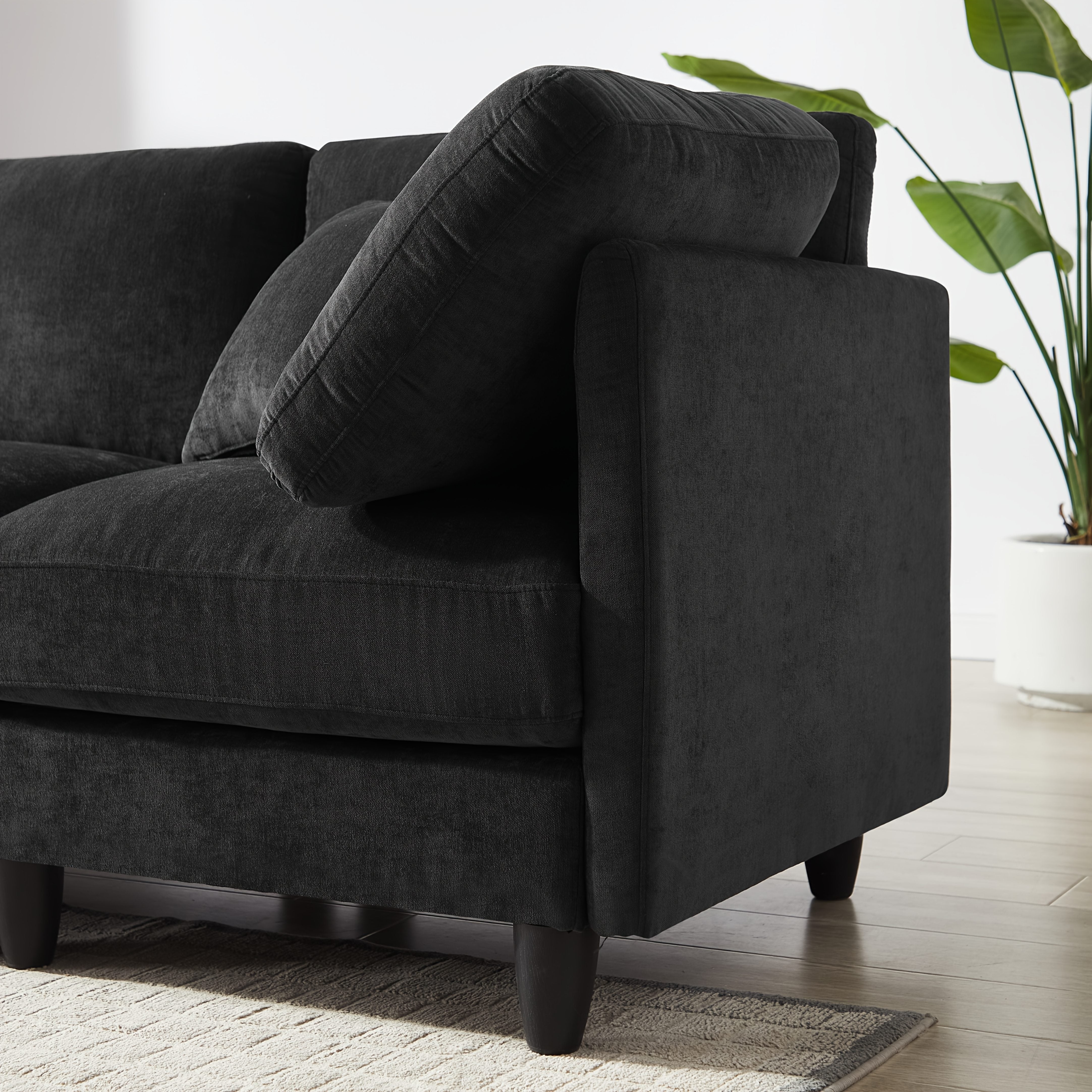 7-seater Upholstered Sectional Sofa, Freely Combinable In Various Shapes, Suitable for Living Room, Meeting Room, Dining Room And Bedroom