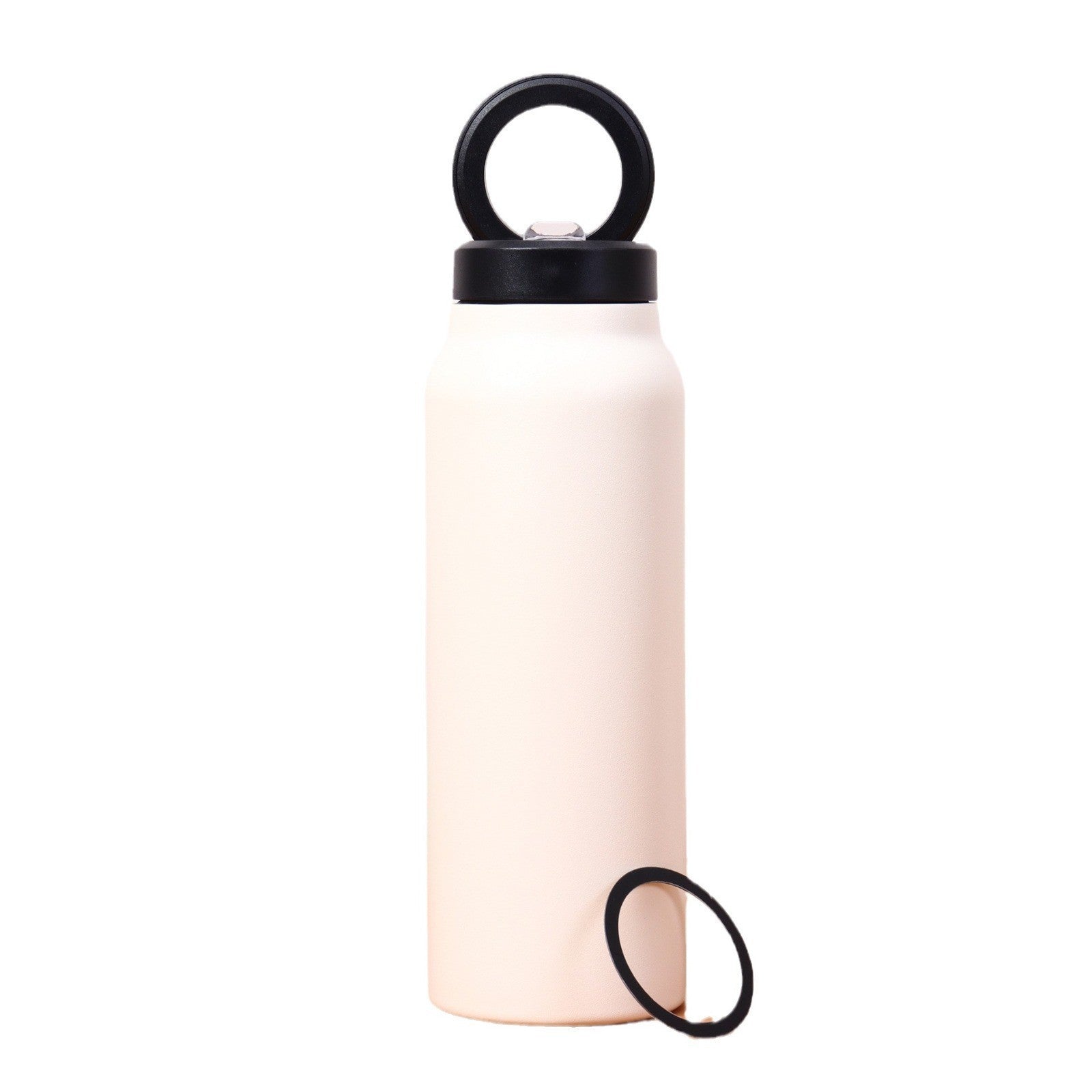 304 Stainless Steel Vacuum Cup Creative Magnetic Water Cup Insulated Sports Water Bottle With Straw Outdoor Insulated Water Mug With Magnetic Phone Holder