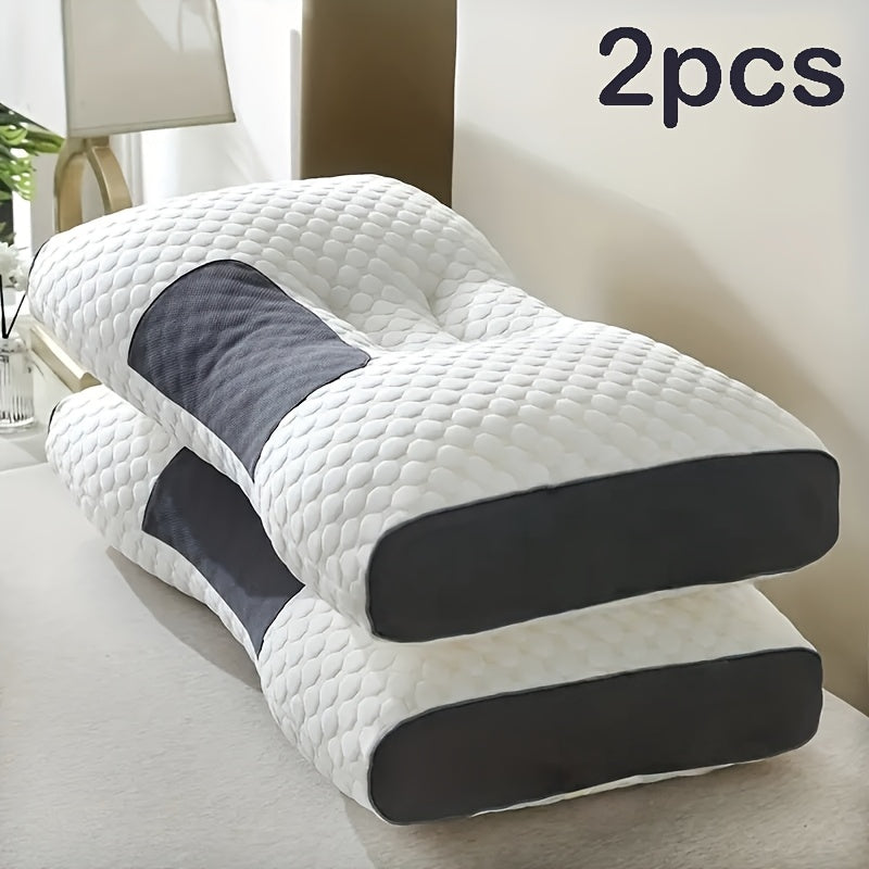 Limited Time BOGO! 2-Pack Ultra-Soft Neck Support Pillows – Premium Pillow Inserts with Removable Washable Covers, Breathable Fabric for Deep Sleep & Modern Bedroom Comfort