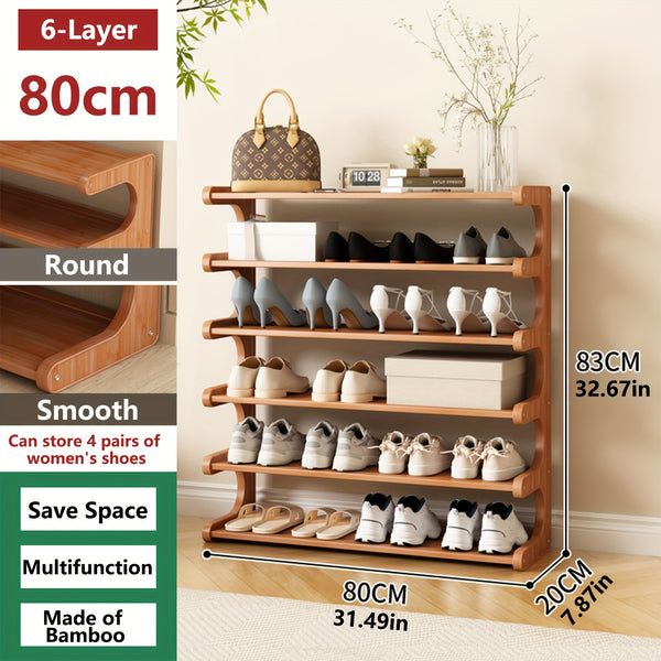 Practical Shelving Unit, Shoe Rack, Space-saving Design, Multi-layer Independent Storage Rack, Wood Grain Finish, Easy To Assemble, Self-supporting Cubic Shoe Storage Rack, Shelf, Suitable For Dormitories And Entrances, Easy