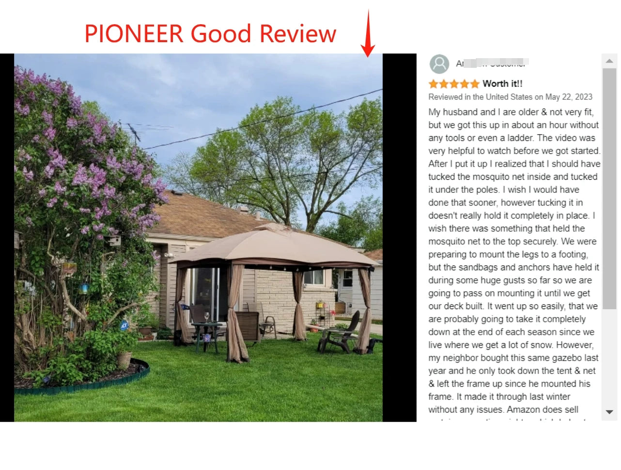 Waterproof & Sun-Resistant Dome Top Gazebo with Side Walls, 1-Piece MOQ