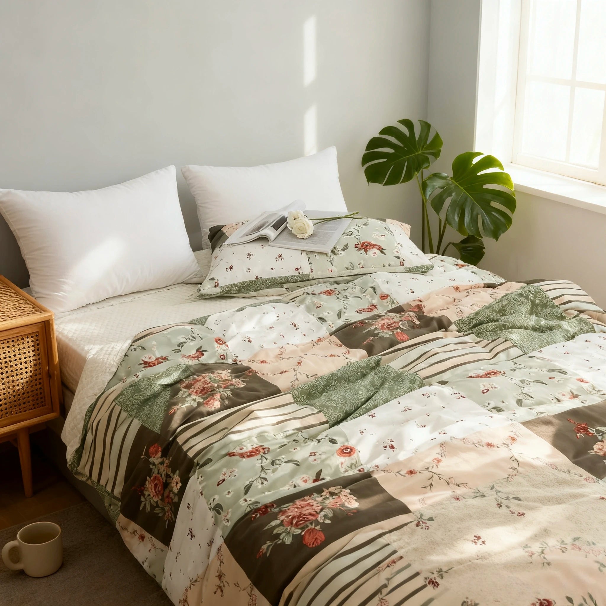 Modern Nordic Minimalist Style 100% Polyester Reversible Durable All-Season Printed Pillowcases & Bedding Sets Home Furnishings