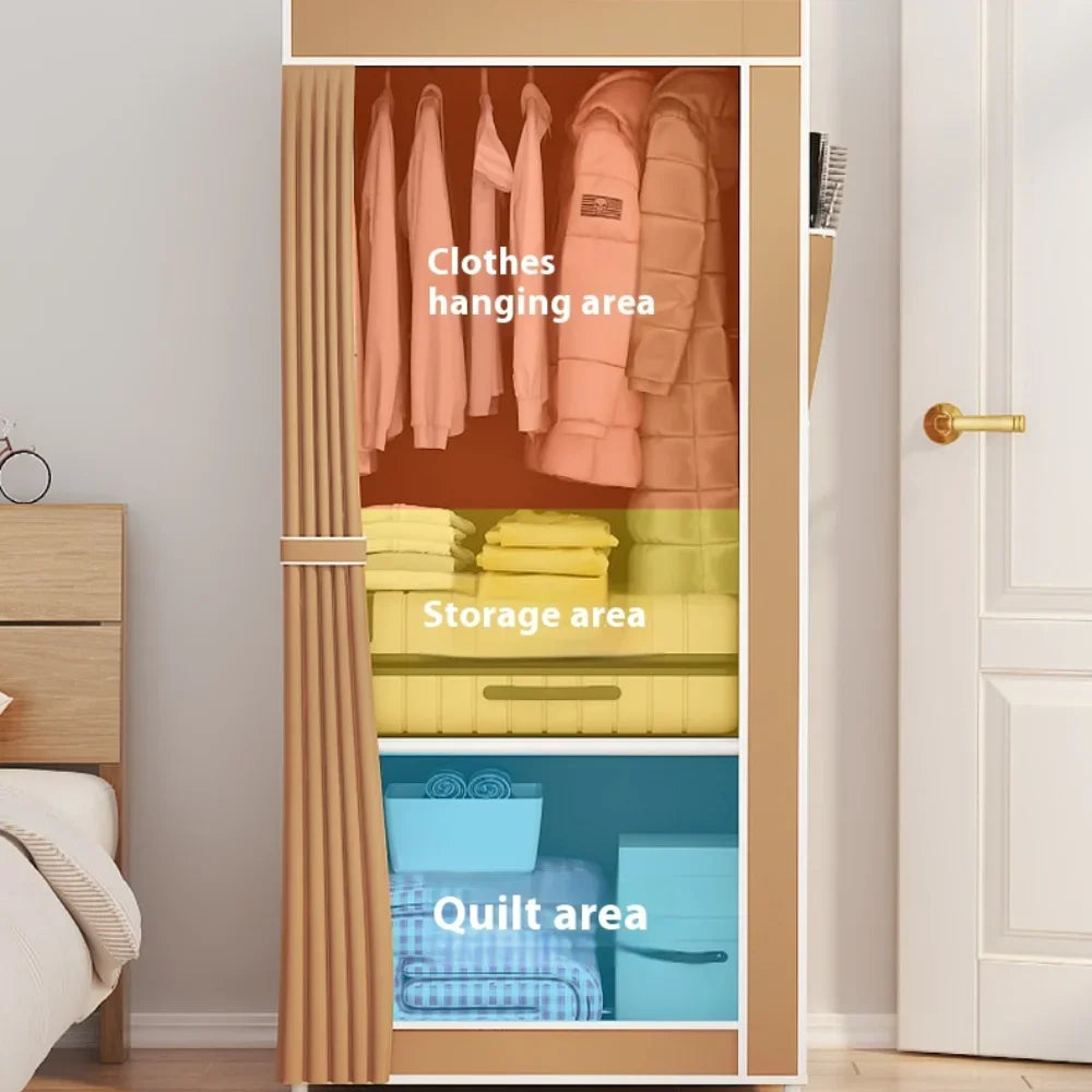 Foldable Storage Cabinet for Bedroom & Clothing