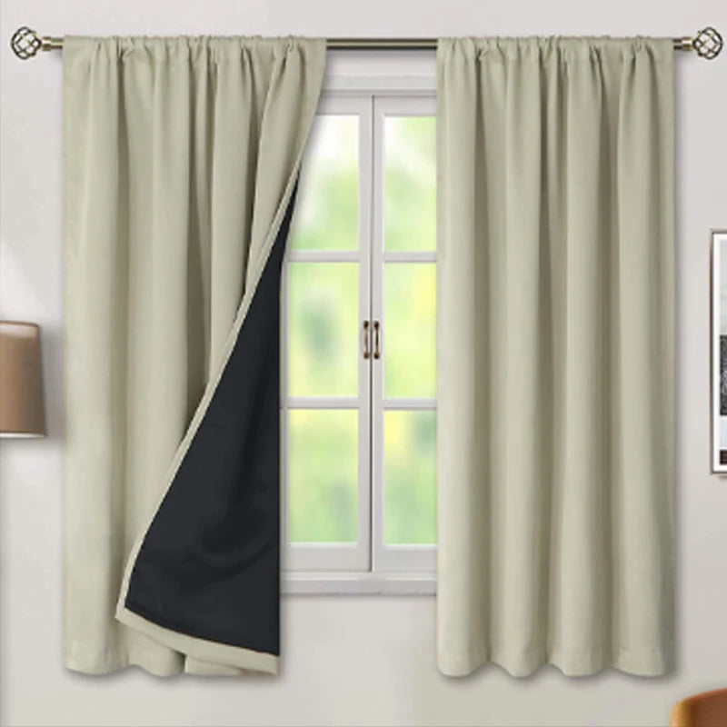 High Shade Waterproof Curtains – Heat Insulated Indoor/Outdoor Door Panels for Home & Garden Decor