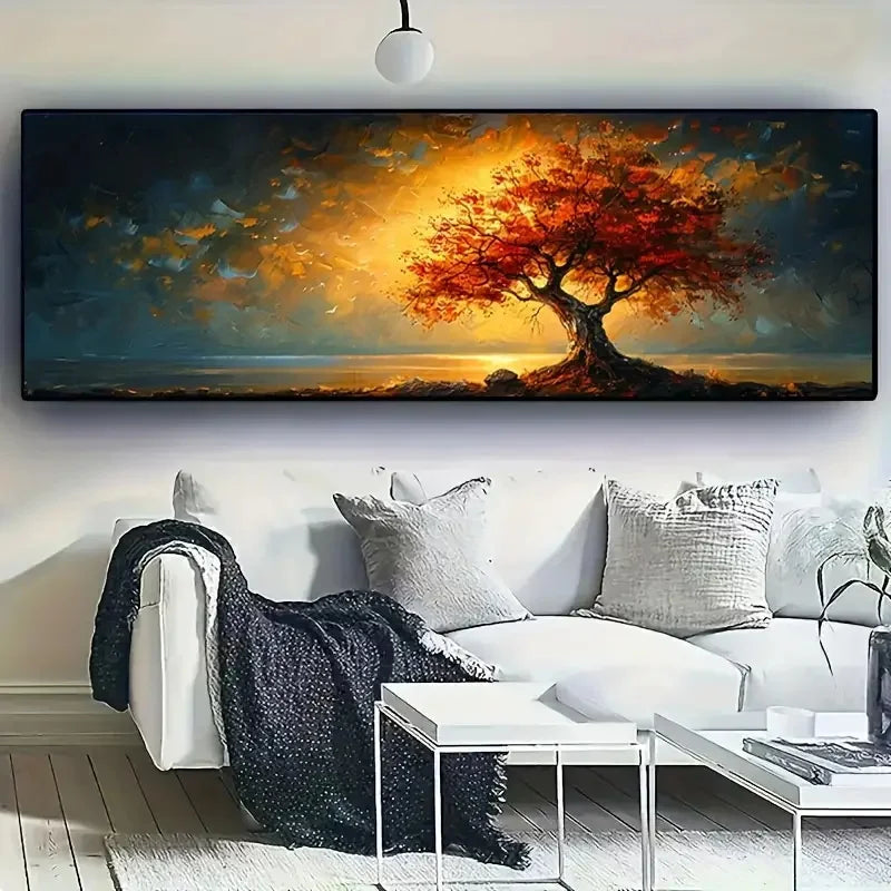 Abstract Extra-Large Tree of Life Canvas Poster