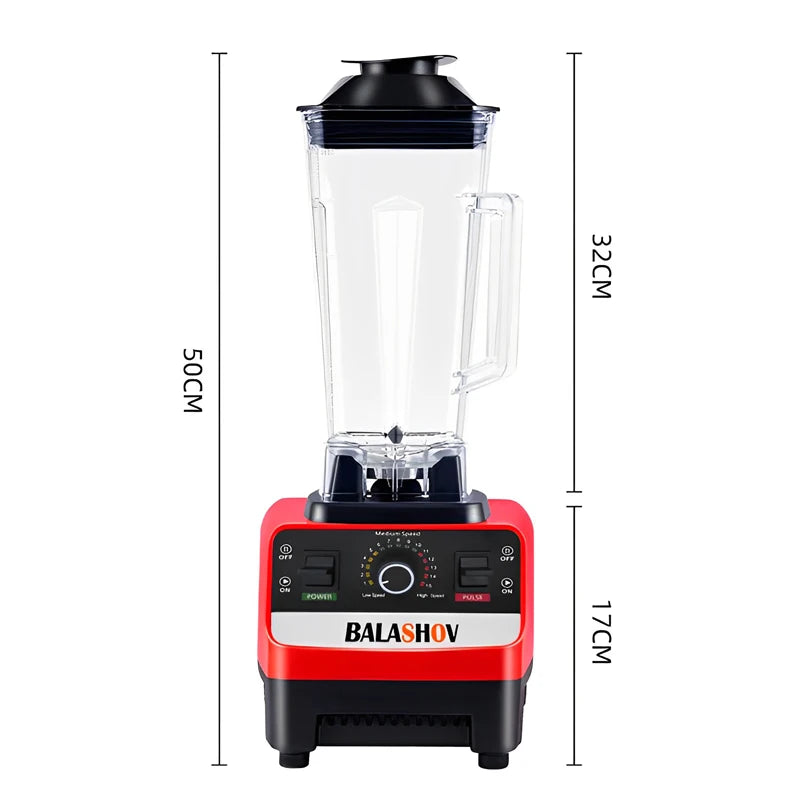 High-Power Stationary Mixer & Food Processor for Smoothies, Ice, and Juicing (BPA-Free)