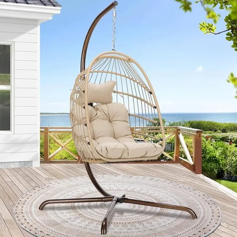 Hanging Egg Chair with Stand: