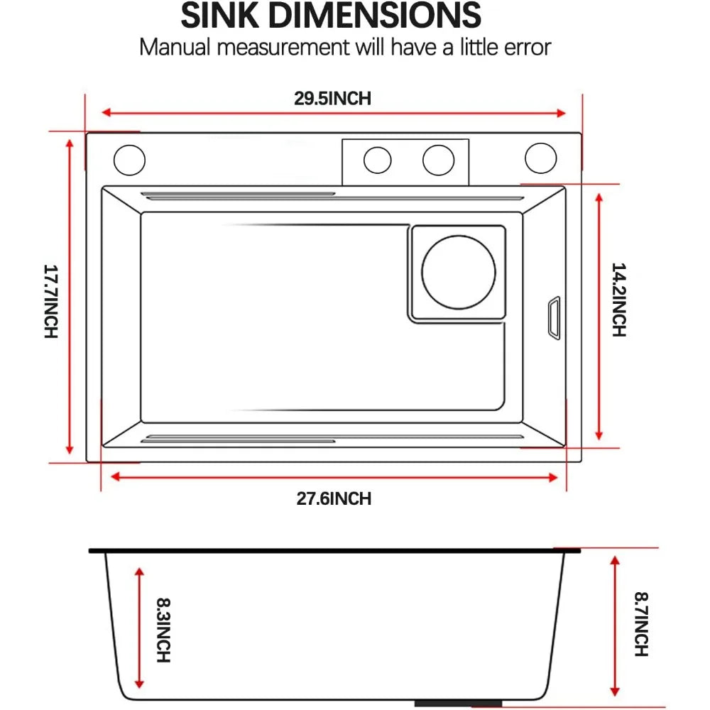 Stainless Steel Single Bowl Workstation with Accessories