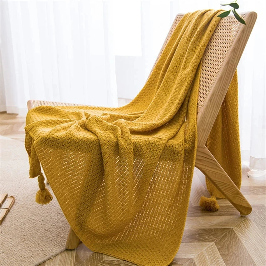 Nordic Blankets for Bed Sofa Couch