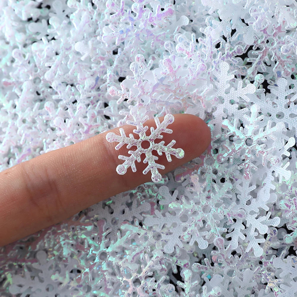 Christmas Snowflakes Confetti Xmas Tree Ornaments