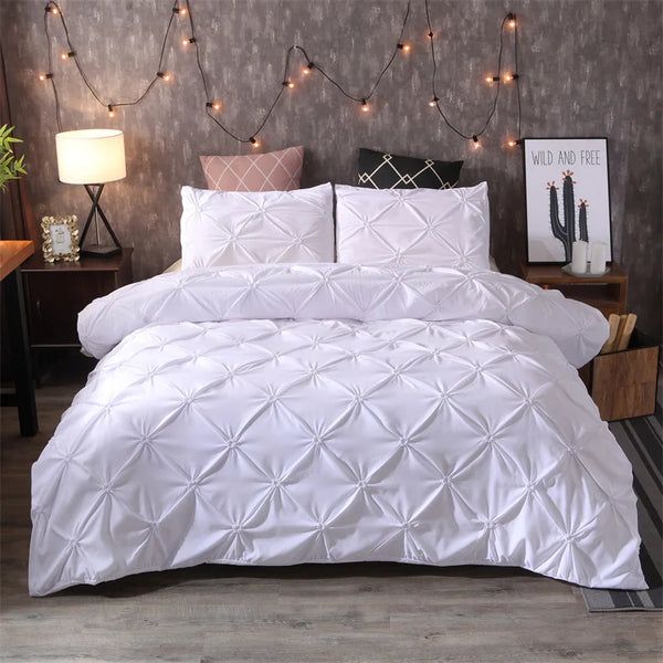 Queen 3-Piece Bedding Set – Gray Bed-in-a-Bag with Duvet Cover & Pillowcases (Comforter Not Included