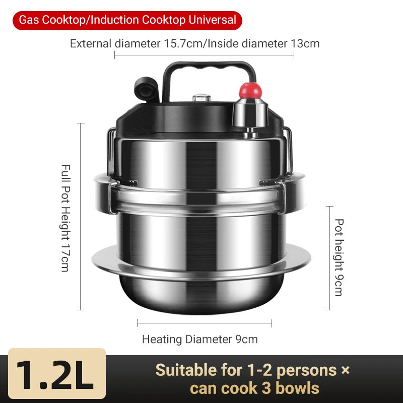 Stainless Steel Mini Pressure Pot for Outdoor Camping