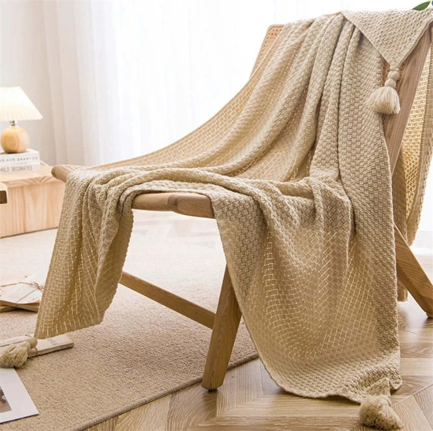 Nordic Blankets for Bed Sofa Couch