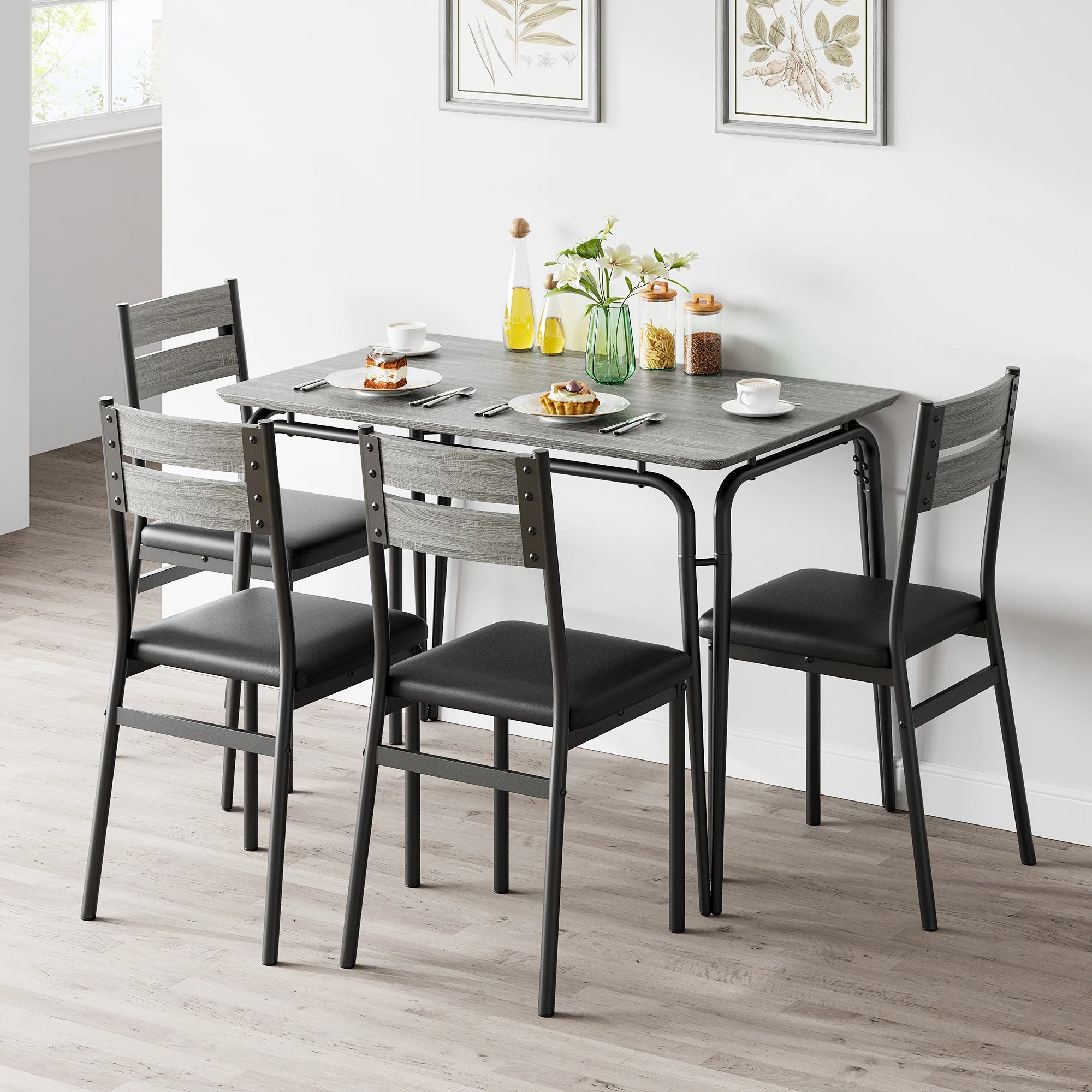 Best Choice Products Modern 5‑Piece Dining Set: