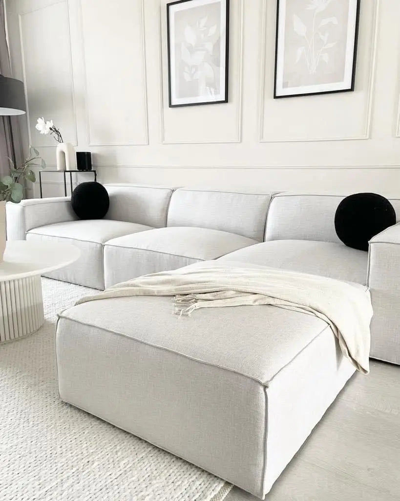 Home Living Room Sofas Good Color Fastness Anti-wear Fabric Sectional Sofa Free Combination Office Reception Modular Sofa Set