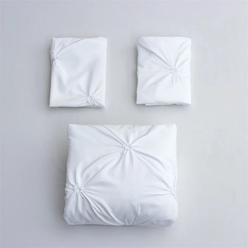 Queen 3-Piece Bedding Set – Gray Bed-in-a-Bag with Duvet Cover & Pillowcases (Comforter Not Included