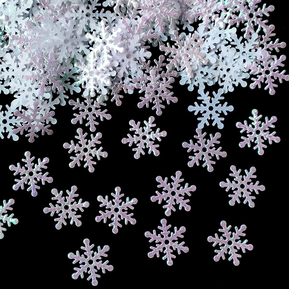 Christmas Snowflakes Confetti Xmas Tree Ornaments