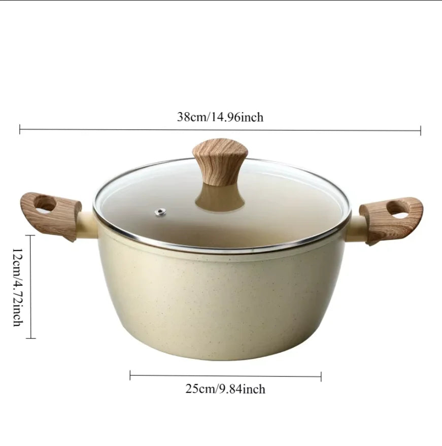 DONNOR Ceramic Cookware Sets Pots and Pans Set Nonstick  Induction Cookware Kitchen Cooking Set with Frying Pans Set