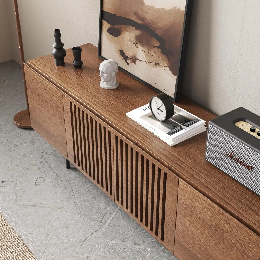 Napoli Wood TV Stand - Mid Century Entertainment Center