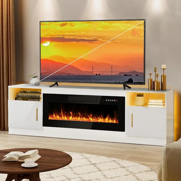 Fireplace TV Stand with 36-inch Fireplace: