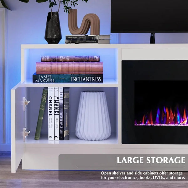 Fireplace TV Stand with 36-inch Fireplace: