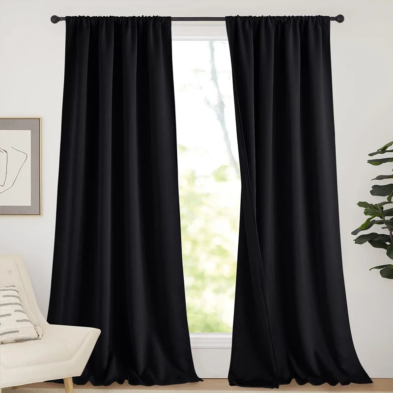 High Shade Waterproof Curtains – Heat Insulated Indoor/Outdoor Door Panels for Home & Garden Decor