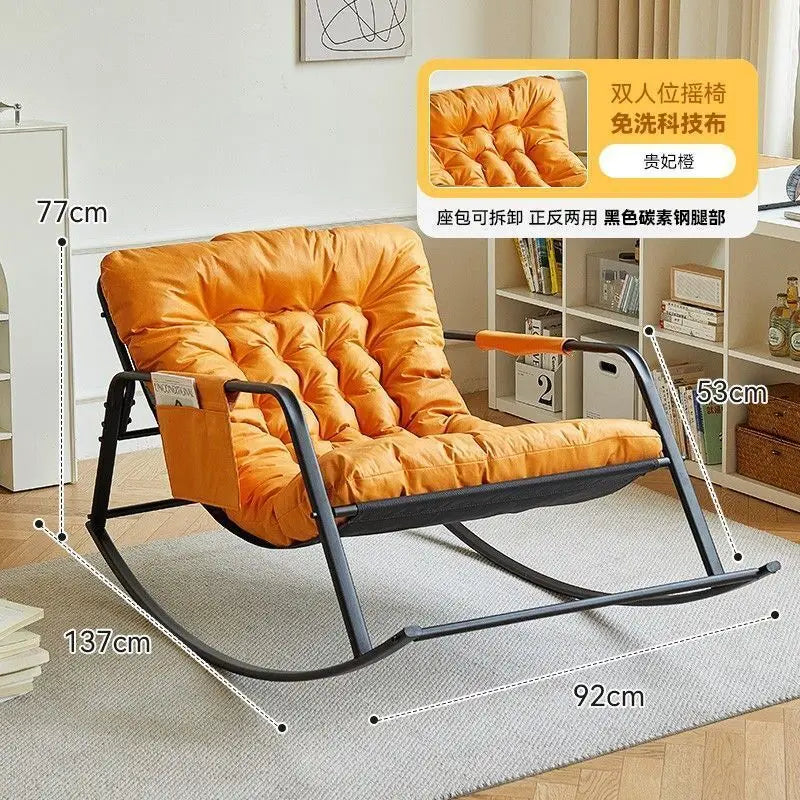 Balcony & Living Room Recliner Rocking Chair – Dual-Use Comfortable Leisure Chair for Home Relaxation