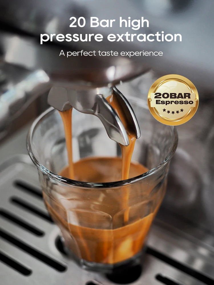 HiBREW 20-Bar Semi-Automatic Espresso Coffee Machine