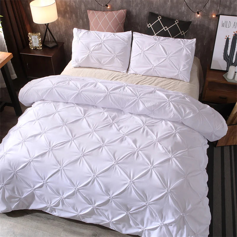 Queen 3-Piece Bedding Set – Gray Bed-in-a-Bag with Duvet Cover & Pillowcases (Comforter Not Included