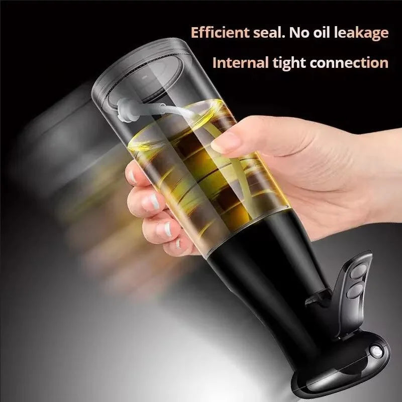 Black Transparent Kitchen Oil Bottle