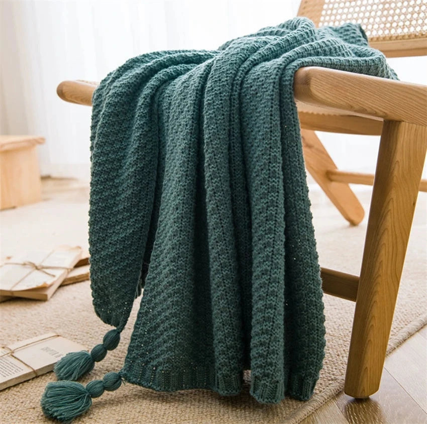 Nordic Blankets for Bed Sofa Couch