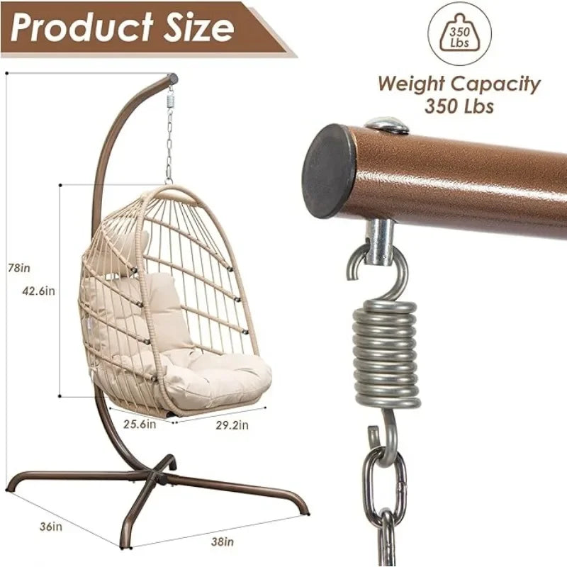 Hanging Egg Chair with Stand: