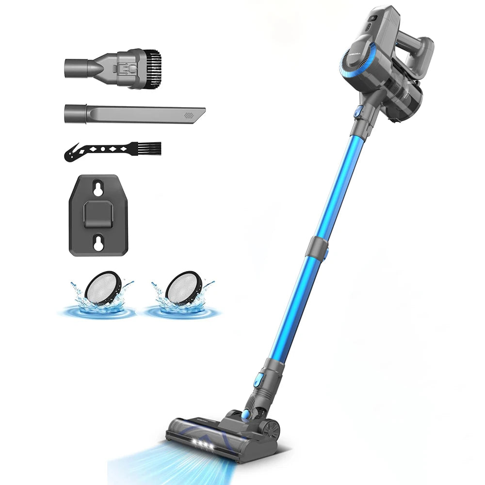 YISORA N300 Cordless Upright Vacuum Cleaner – 20KPa Powerful Suction, Ultra-Lightweight Stick Vacuum for Carpet, Hard Floor, Car & Pet Hair