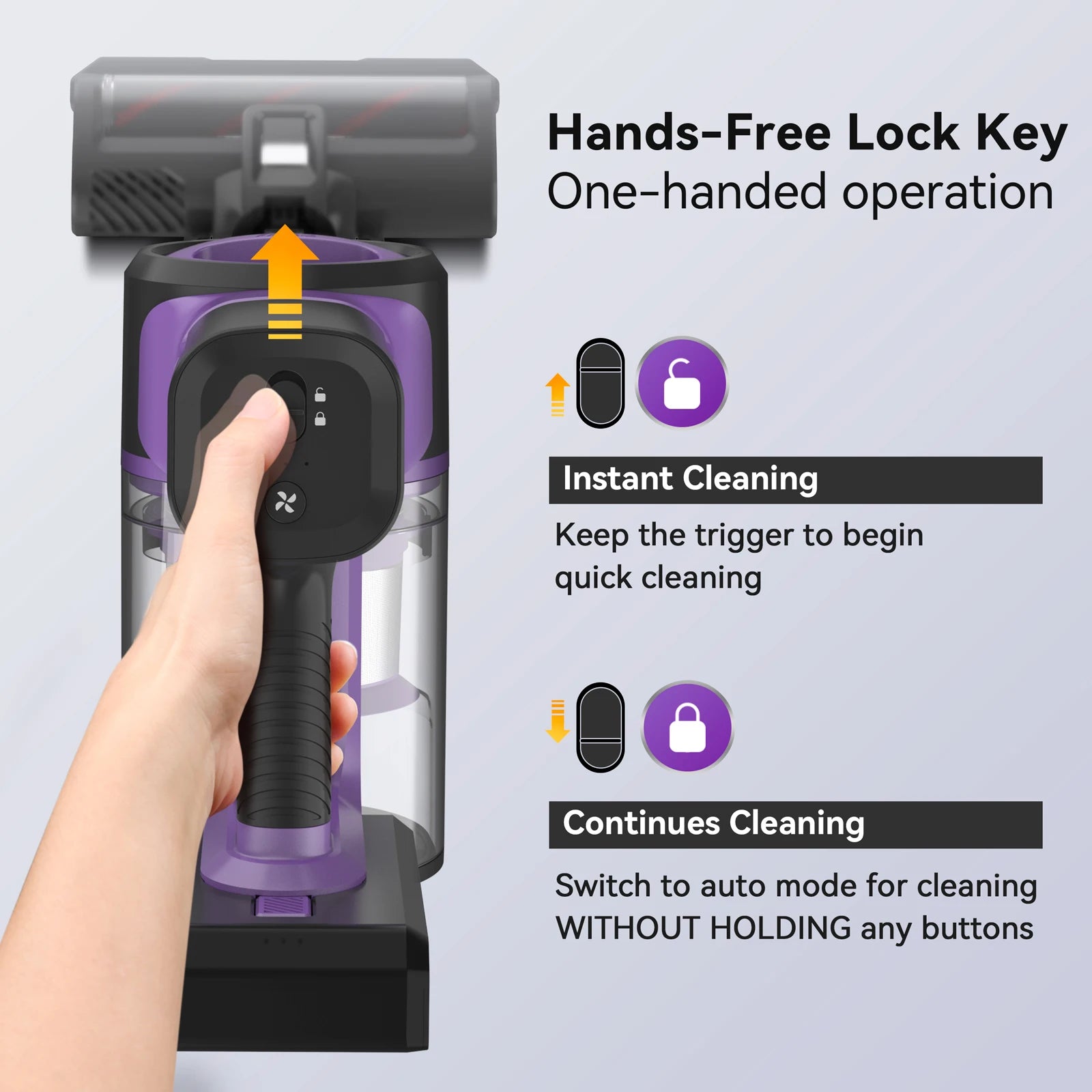 INSE S10 Cordless Vacuum Cleaner, 6-in-1 Stick Vacuum with 45Kpa Powerful Suction, Max 50 Min Runtime Rechargeable Battery