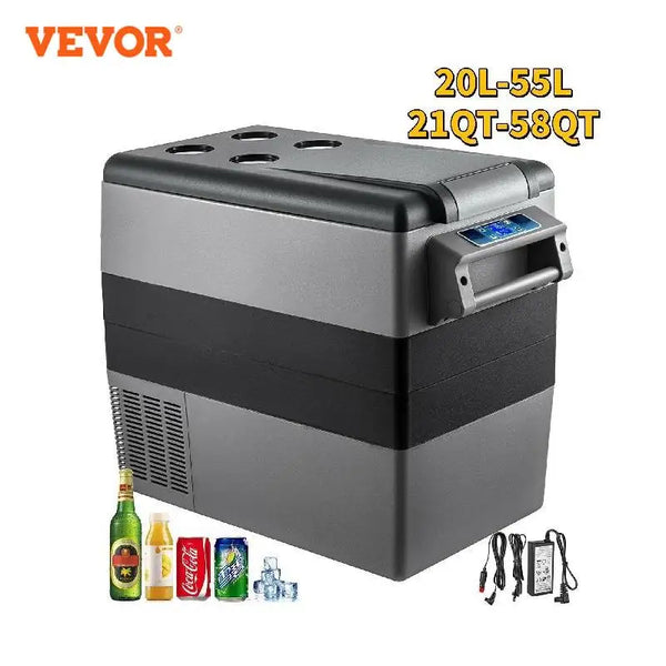 20L to 55L Mini Fridge Freezer with Compressor for Camping & Travel