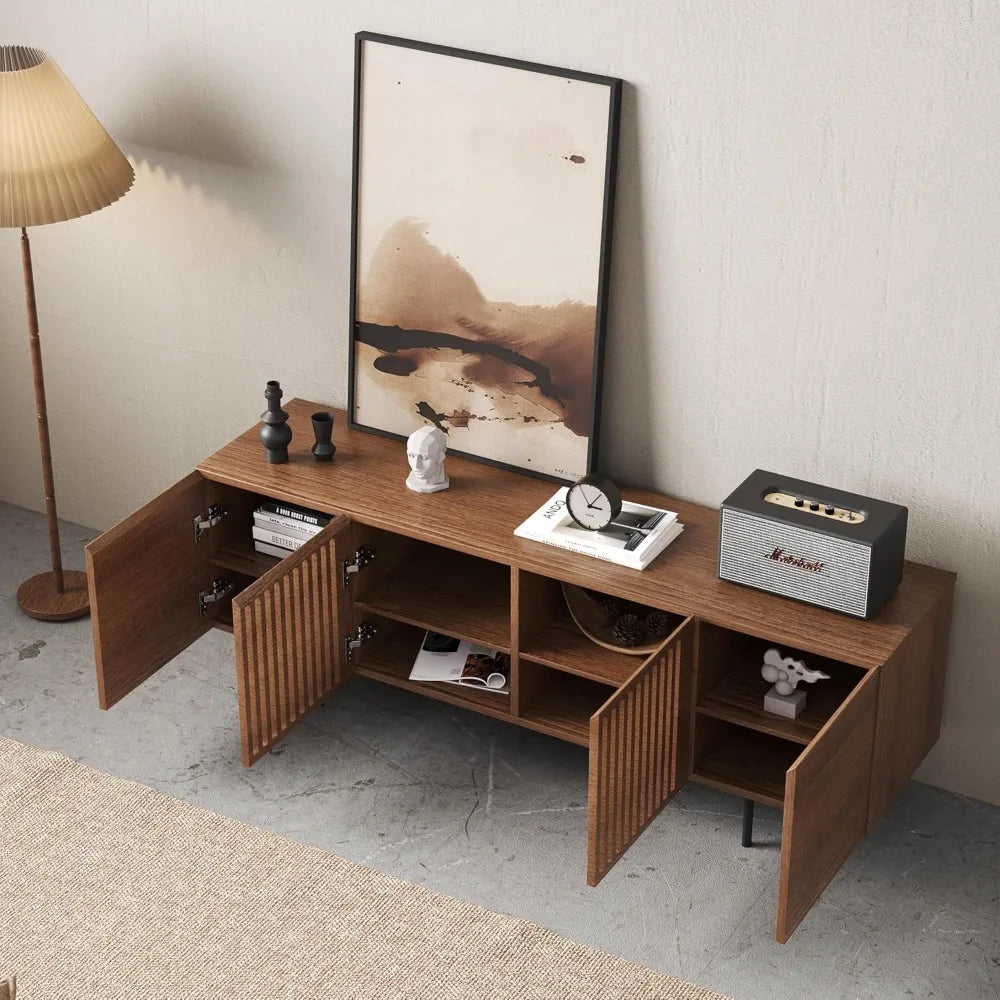 Napoli Wood TV Stand - Mid Century Entertainment Center