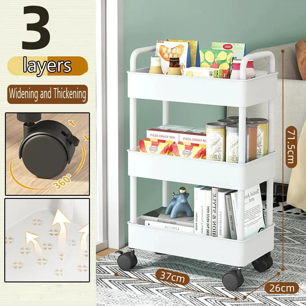 Kitchen, Bathroom, Bedroom Organizer with Wheels