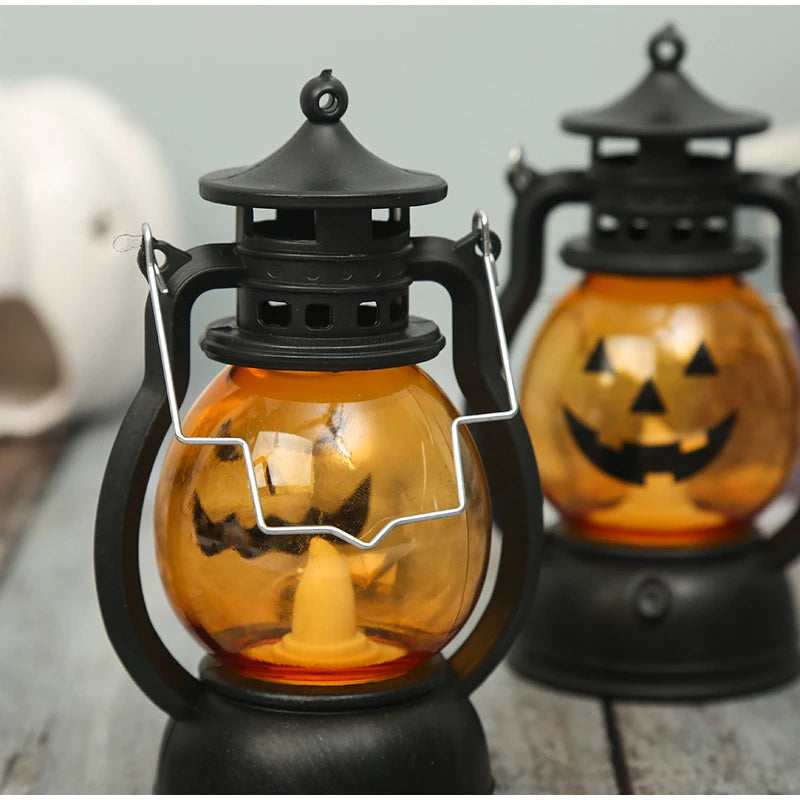 Halloween LED Hanging Pumpkin Lantern Light