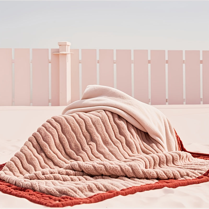 Thick Reversible Sherpa Blanket, Warm Soft Fleece Blanket for Bed, Winter Fuzzy Throw Blanket