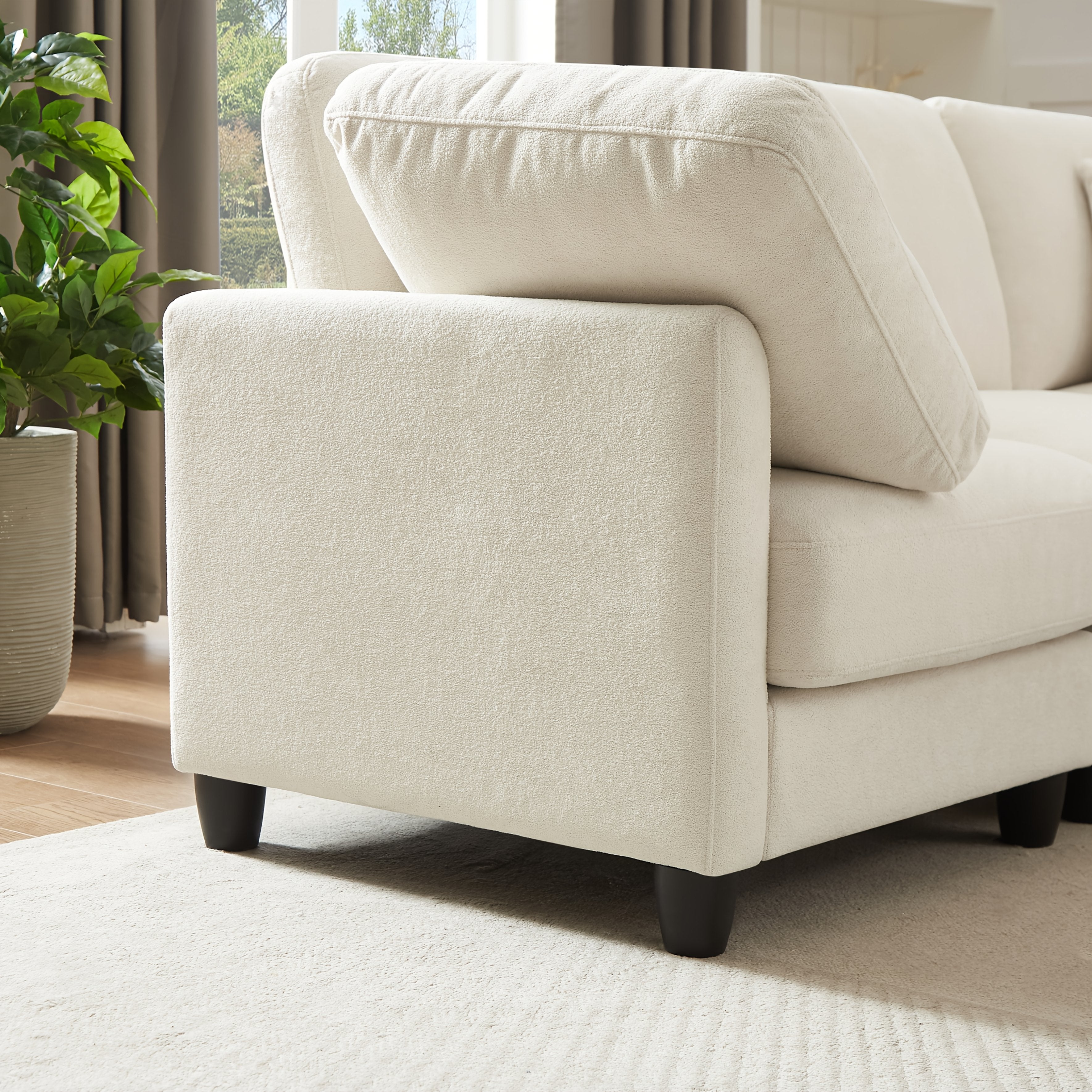 7-seater Upholstered Sectional Sofa, Freely Combinable In Various Shapes, Suitable for Living Room, Meeting Room, Dining Room And Bedroom